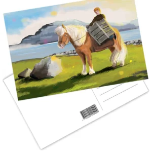 Postcard - Burtur á heiði