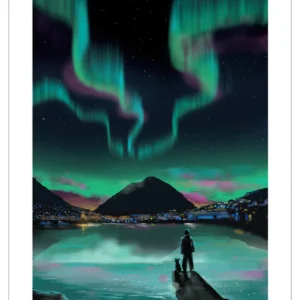 Fjord Poster - Norðlýsið