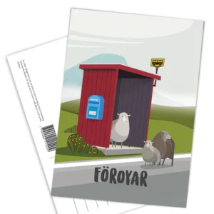 Postcard - Bussskýli