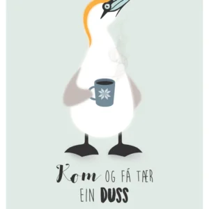 Fjord Poster - Kom og fá tær ein duss