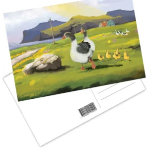 Postcard - Úti á Böi